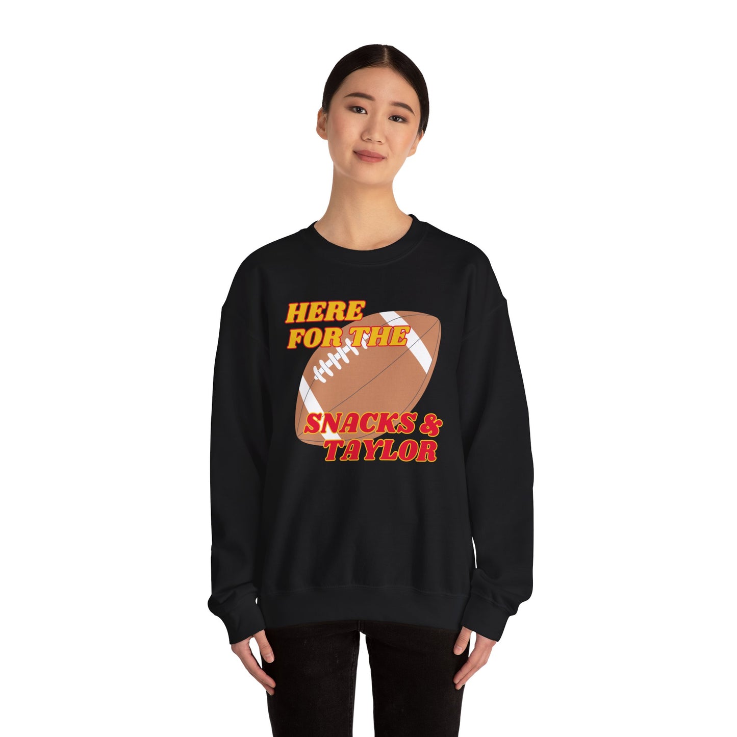 Here For the Snacks & Taylor Crewneck (RED & YELLOW)