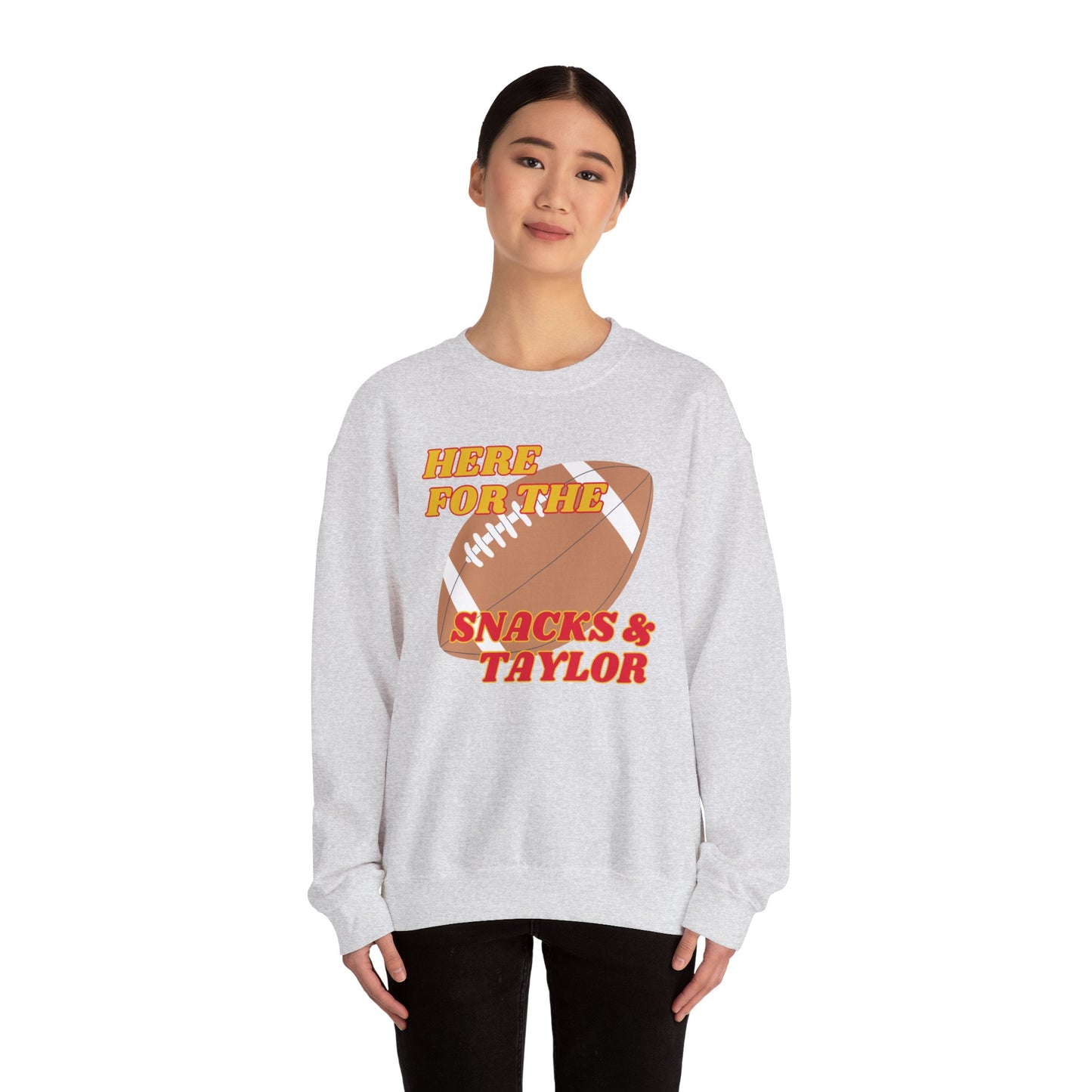 Here For the Snacks & Taylor Crewneck (RED & YELLOW)